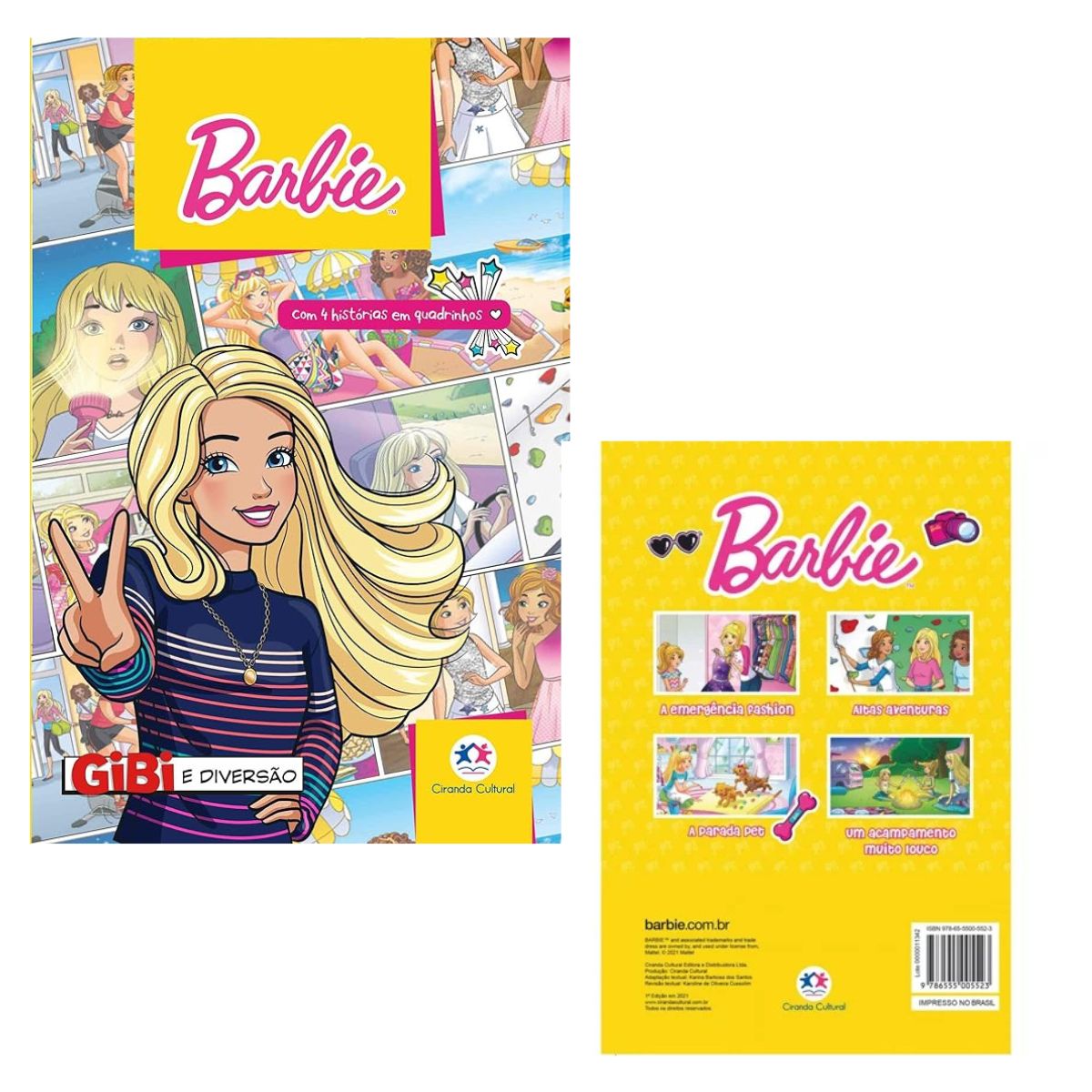 Livro Gibi Barbie A Emergência Fashion / Histórias Em Quadrinhos - Ciranda Cultural Livro Gibi Barbie A Emergência Fashion / Histórias Em Quadrinhos - Ciranda Cultural